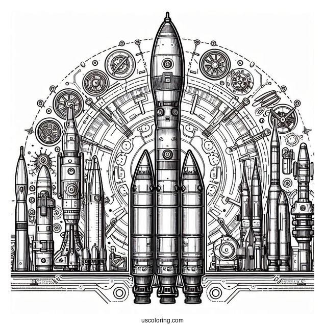 Detailed Outline Of Soyuz Rocket To Color