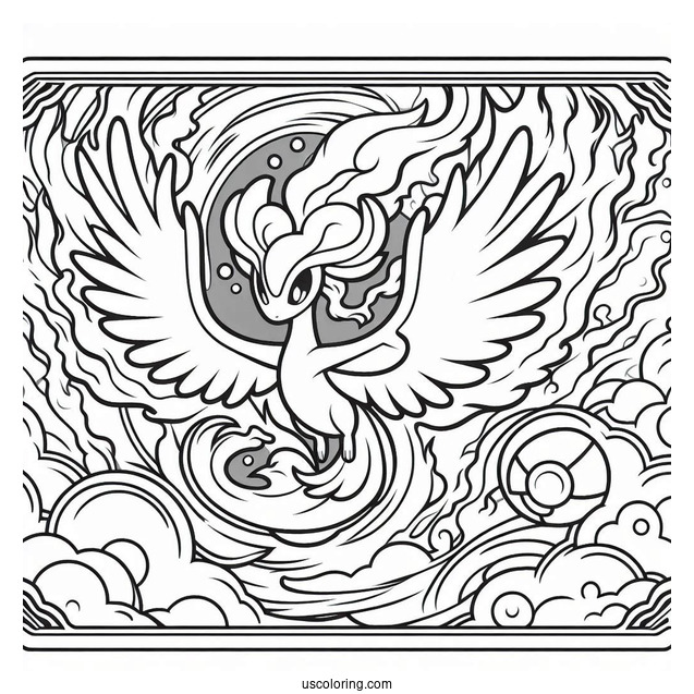 Moltress Wildfire Pokemon Card