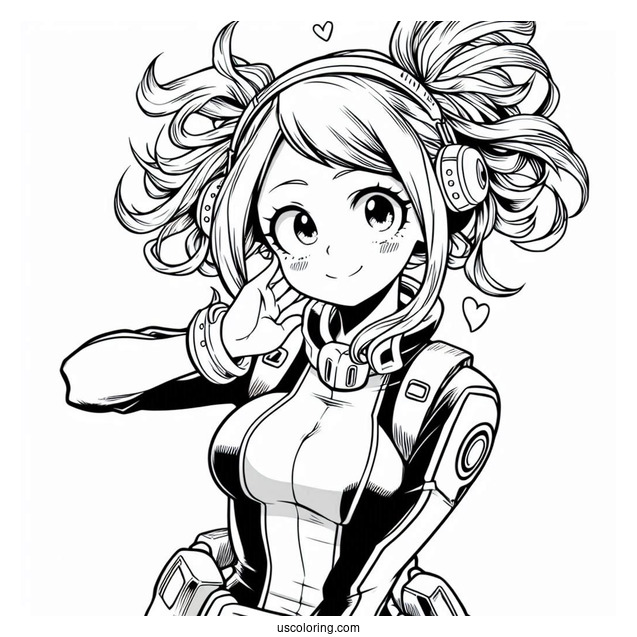 Mina Ashido My Hero Academia Coloring Page