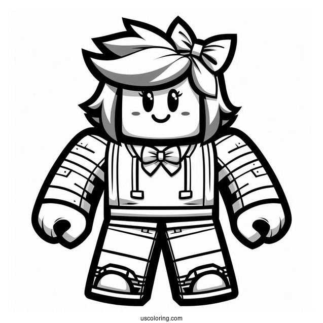 Mega Noob Coloring Page