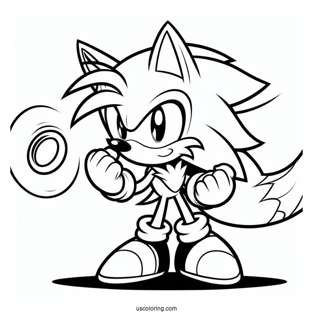 Miles _Tails_ Prower Coloring Sheet
