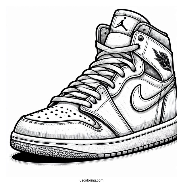 Nike Air Jordans Coloring Sheet