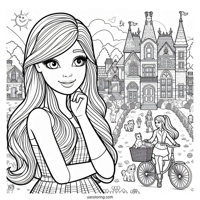Barbie And Dreamhouse Adventures Coloring Page