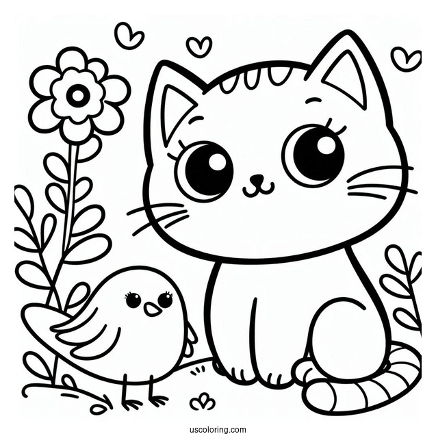 Pete The Cat With Yellow Bird