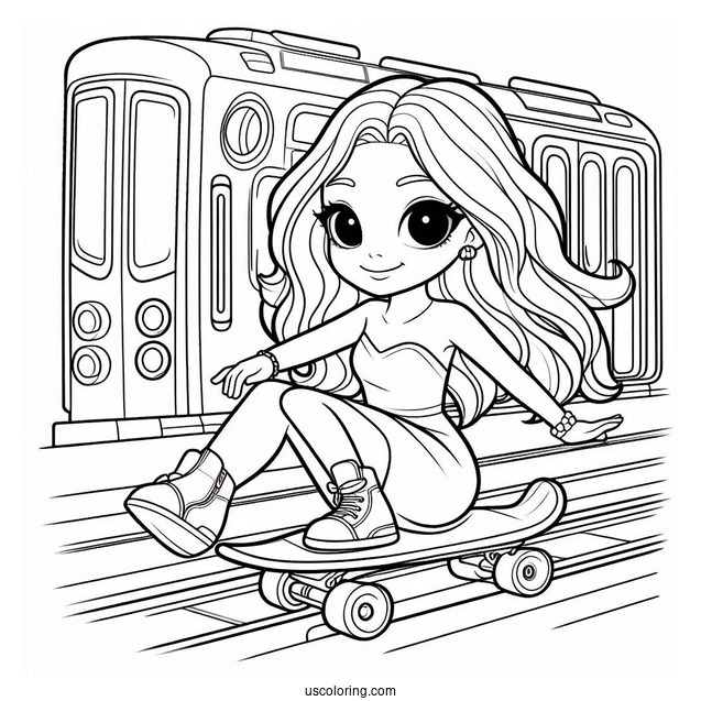 Cute Subway Surfers Coloring Page Amira