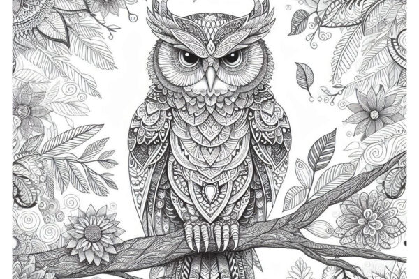 Owl Coloring Pages Featured Image