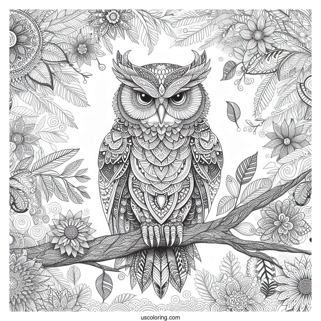 Owl Coloring Pages Featured Image