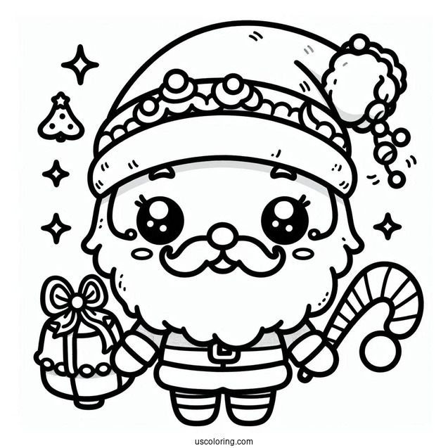 Super Cute Kawaii Santa Claus