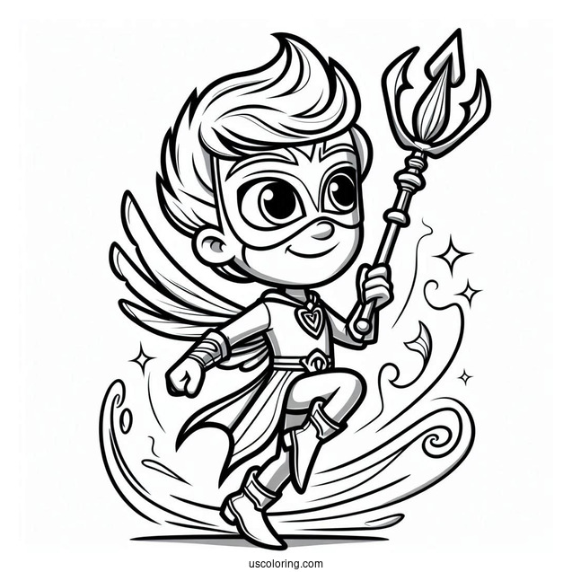 PJ Masks Coloring Page Of Romeo The Wicked Kid Inventor