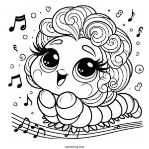 Sing Coloring Page Of Miss Crawly Sing Outline