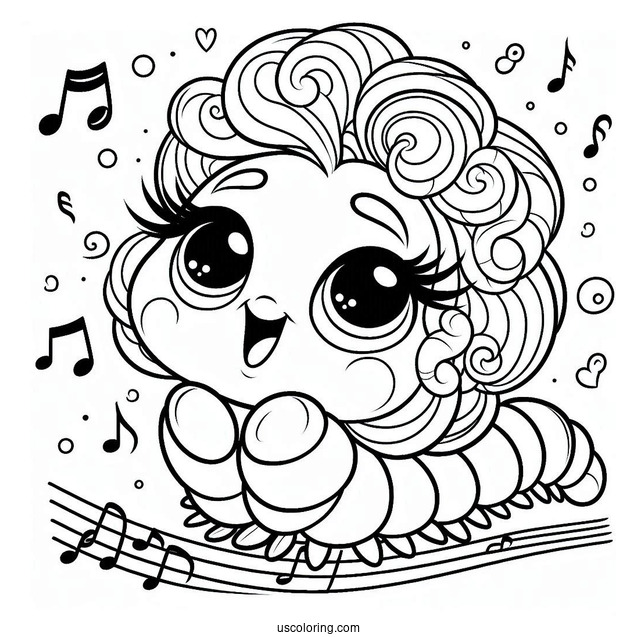 Sing Coloring Page Of Miss Crawly Sing Outline