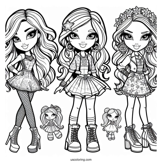 Detailed Bratz Coloring Page