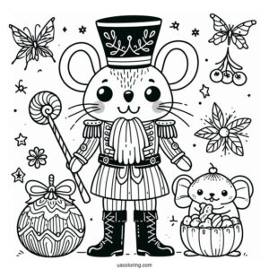 Coloring Sheet Of The Nutcracker Mouserinks