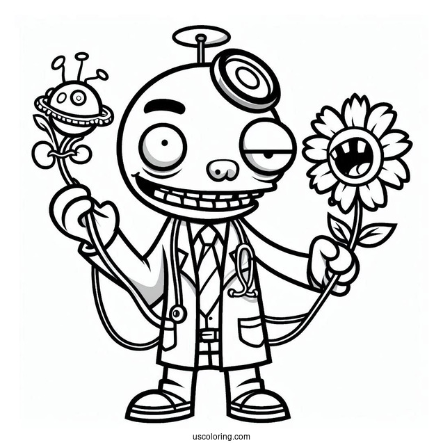 Coloring Page Of Dr Zomboss