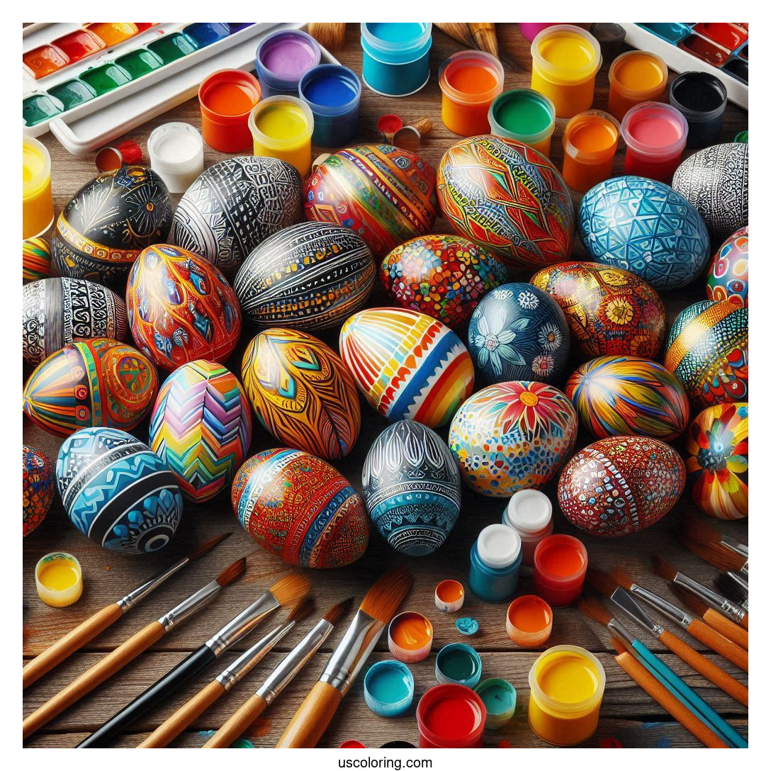 Easter Egg Coloring Pages Featured Image