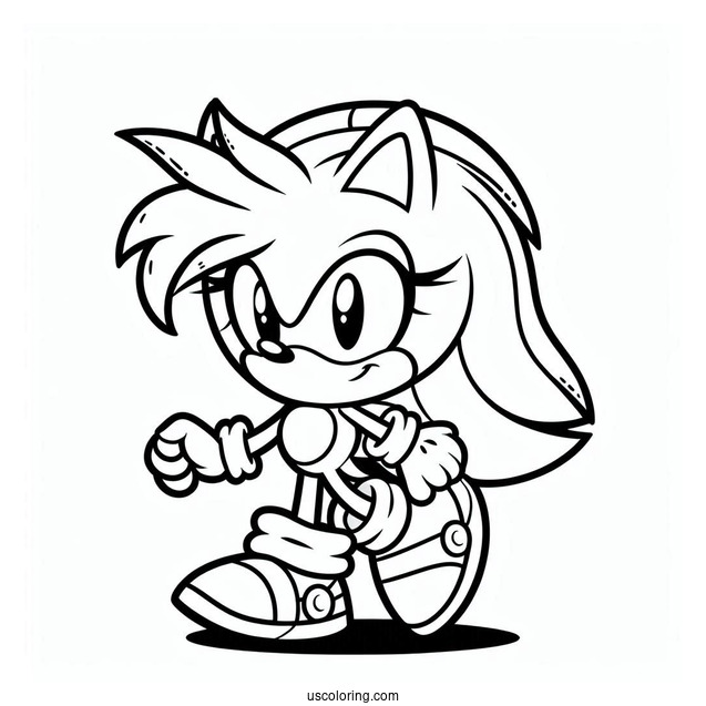Sonia the Hedgehog Coloring Sheet