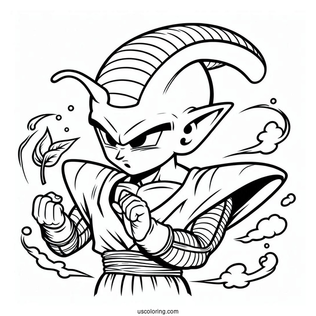 Piccolo Character Coloring Page