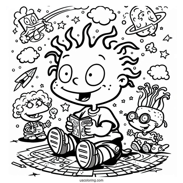 Nickelodeon Coloring Page Of Rugrats