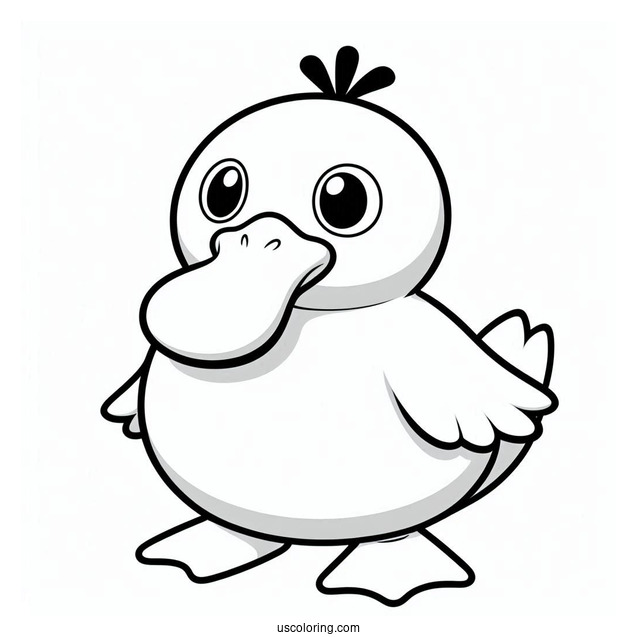 Psyduck Coloring Page And Natu