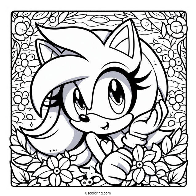 Sonia the Hedgehog Coloring Sheet