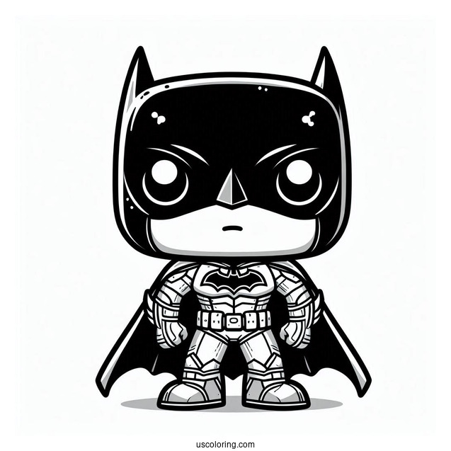 Cute Funko Pop Coloring Sheet