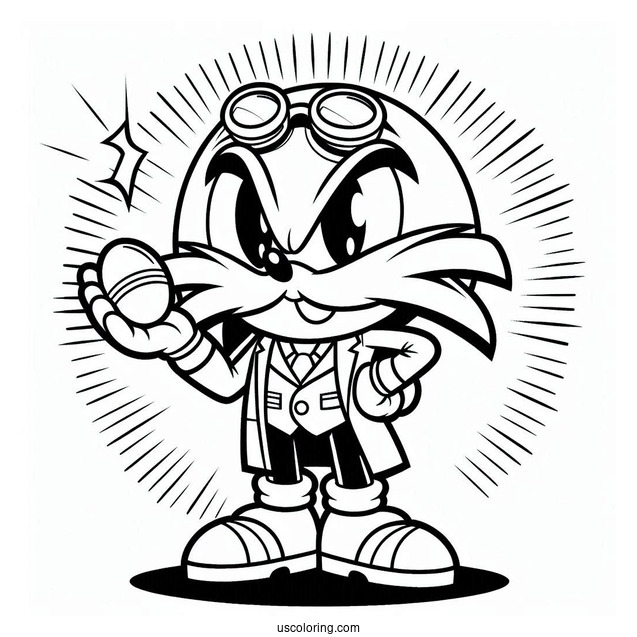 Doctor Ivo _Eggman_ Robotnik Coloring Page
