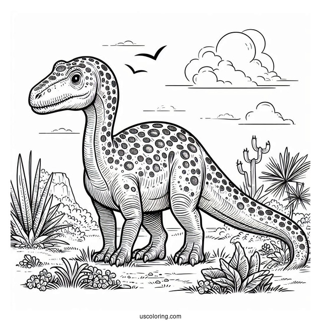 Large Spotted Edmontosaurus