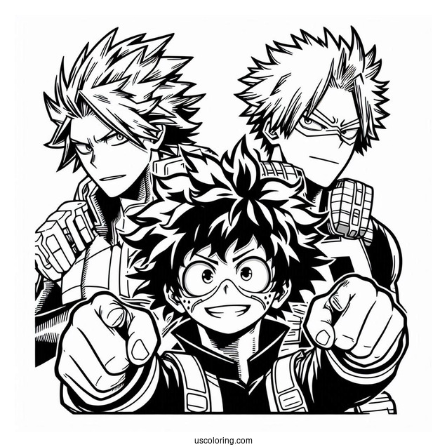 My Hero Academia Coloring Page The Movie Poster