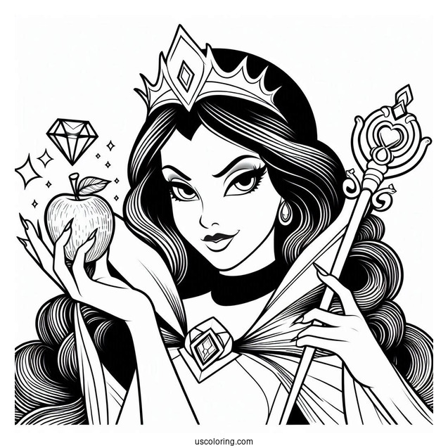 The Evil Queen Coloring Page
