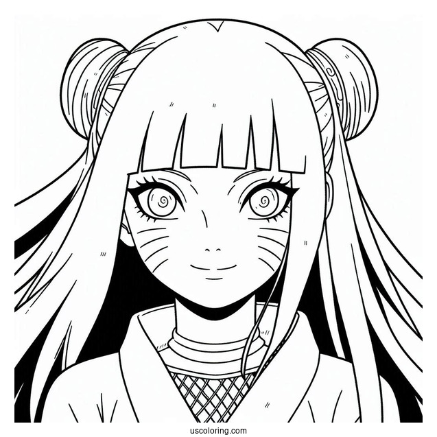 Naruto Coloring Page Of Kaguya Ōtsutsuki Outline