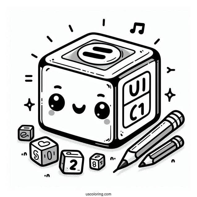 Happy Numberblocks Coloring Page 6