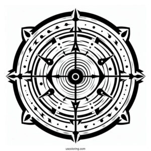 Naruto Coloring Page Of Kurama Chakra Mode
