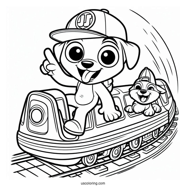 Subway Surfers Coloring Page Jake And Tricky