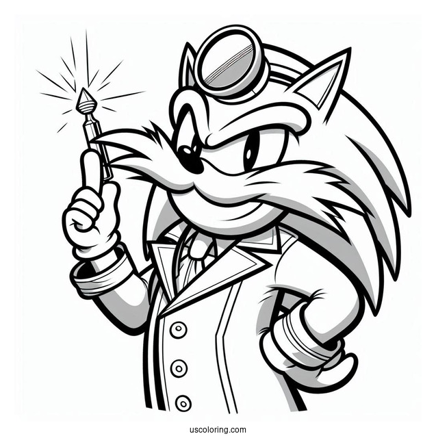 Doctor Ivo _Eggman_ Robotnik Coloring Page