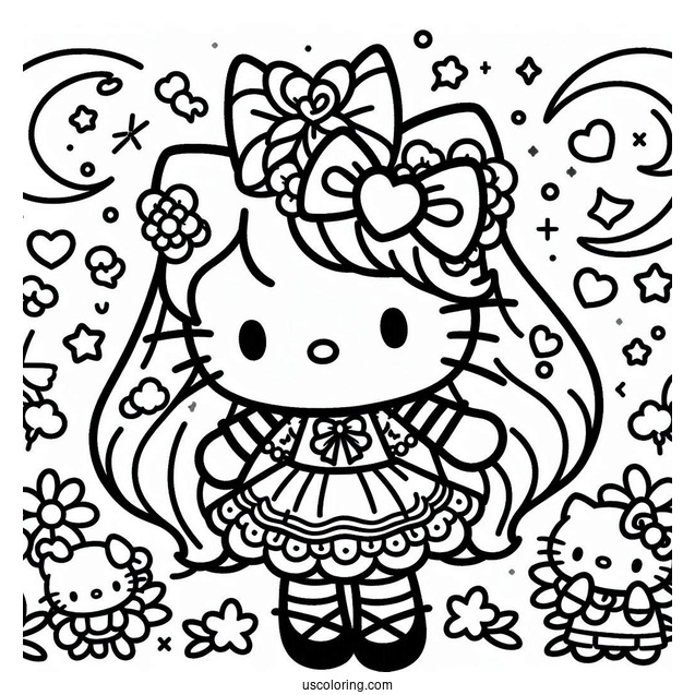 Kawaii Hello Kitty, Kuromi, My Melody, And Sanrio Friends