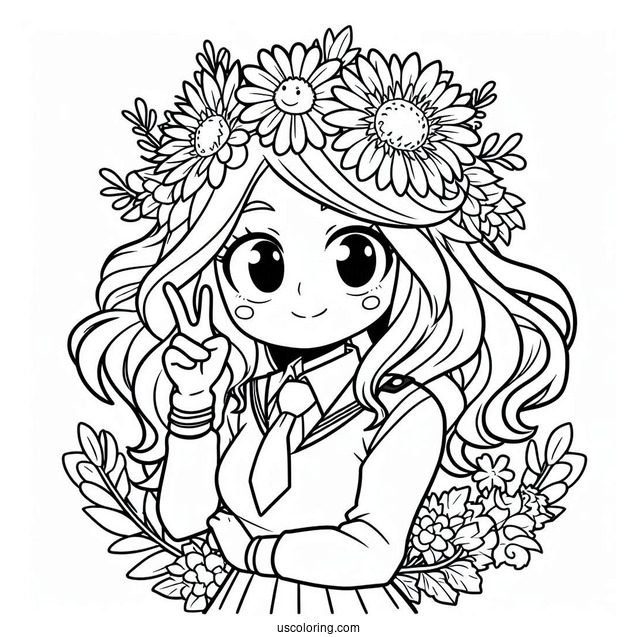 Madagascar Coloring Page Of Kawaii Eri