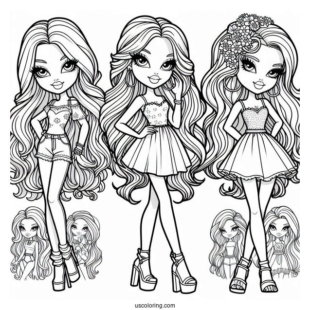Detailed Bratz Coloring Page