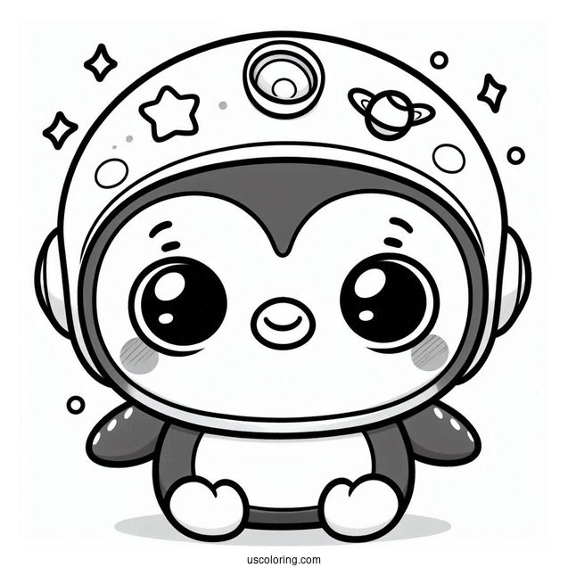 Octonauts Coloring Page Of Kawaii Peso Penguin