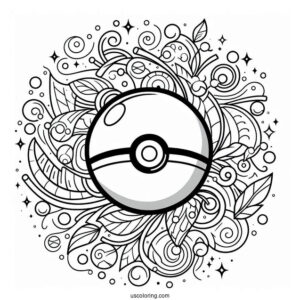 Master Pokéball Coloring Page