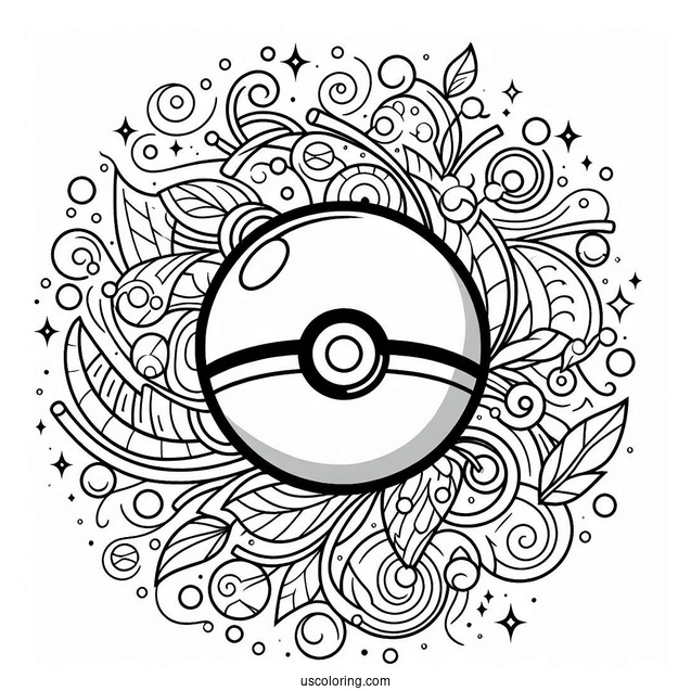 Master Pokéball Coloring Page