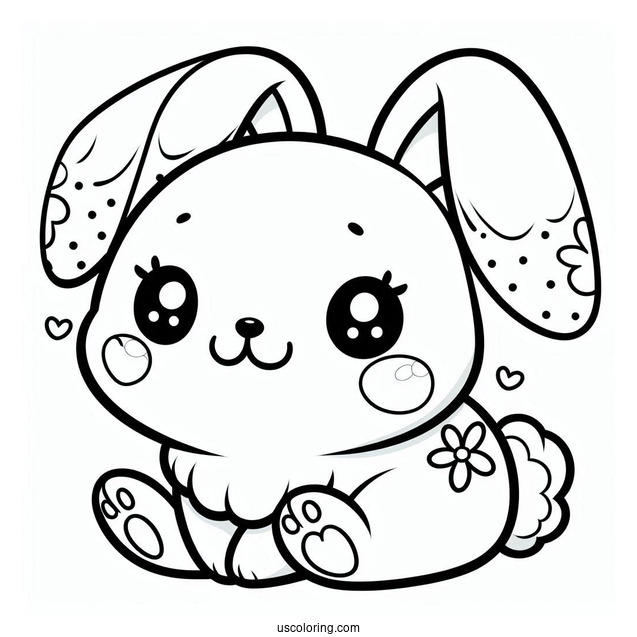 Sunny Bunnies Coloring Page Of Simple Hopper For Kids