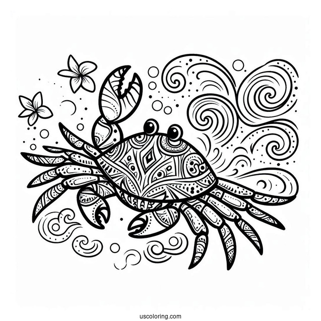 Tamatoa Crab Coloring Page From Moana