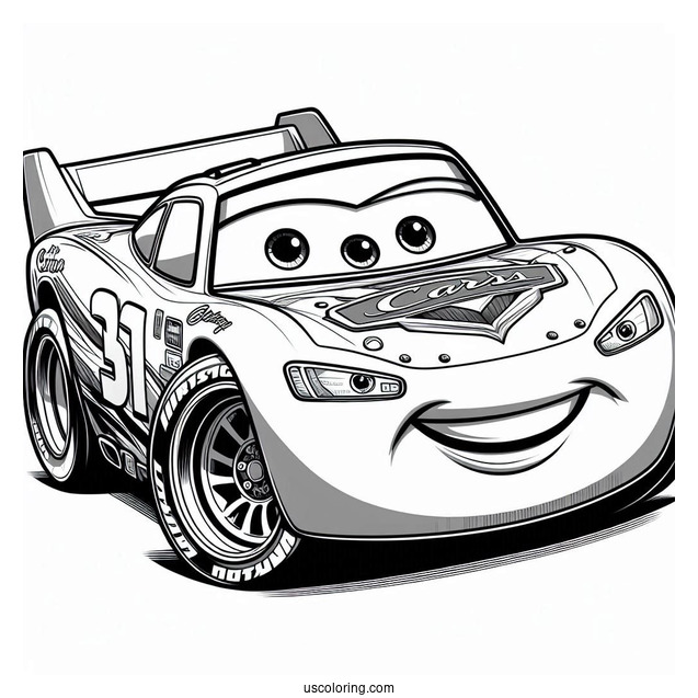 Pixar Cars Movie Coloring Page
