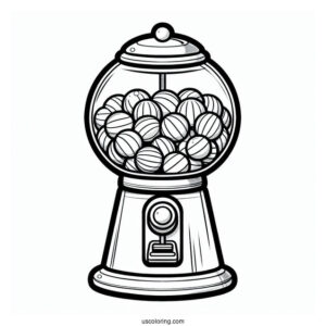 Simple Outline Of a Gum-ball Machine