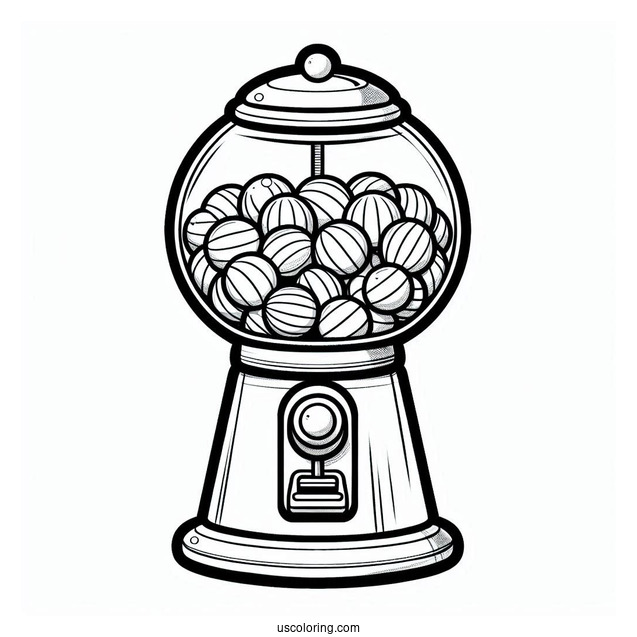 Simple Outline Of a Gum-ball Machine