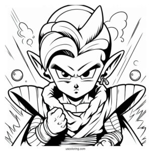 Piccolo Character Coloring Page