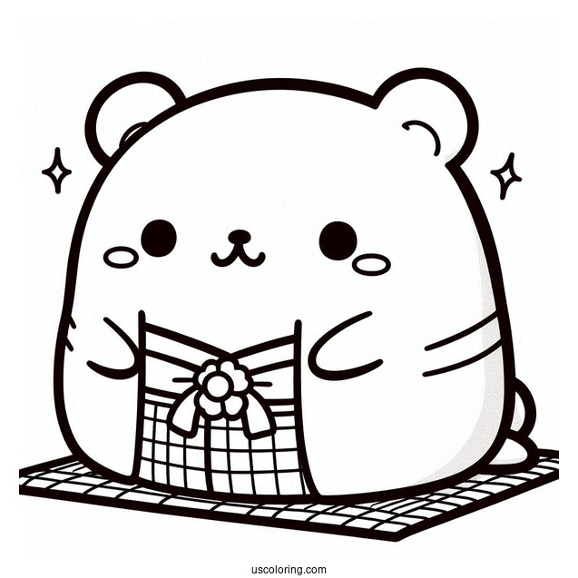 Sumikko Gurashi Coloring Page Of Shirokuma For Kids