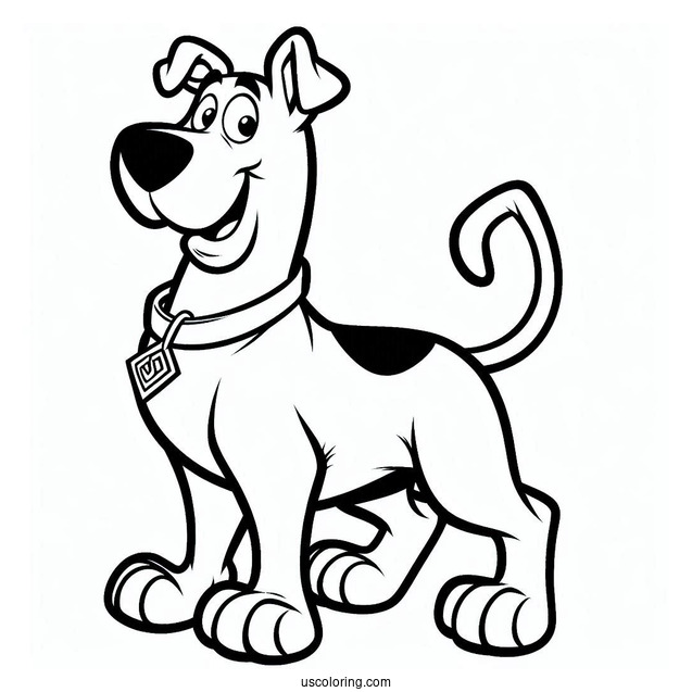 Scrappy-Doo Coloring Page For Kids