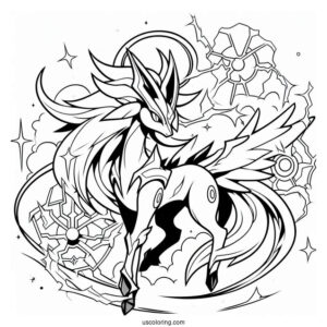 Arceus Trinity Charge Coloring Page
