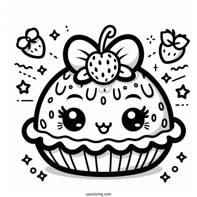 Happy Fifi Fruit Tart Shopkins Coloring In